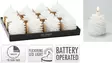 LED-ljus Kotte Vit 13cm Batteridriven Med Timer Varmvitt Ljus För Stämning - LED-ljus och lyktor - 8720573755887 - 1
