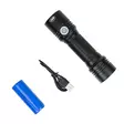 Aluminium PNI Adventure F200 dubbel LED-ficklampa, 4000mAh batteri och mikro-USB-port, 3 lysdioder med stor bländare och en med fokus, båda har 3 effektnivåer - Ficklampor - 5949066525797 - 7