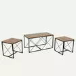 Soffbord Hanah Home Defne Furu Spånskiva 100x52x50 cm 45x52x45 cm - Soffbord - 8683742690047 - 5