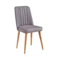 Stol Hanah Home Stormi Grå Furu Spånskiva Sammet 47x89x46 cm - Stolar - 8683342722117 - 1