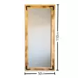 Spegel Hanah Home 50110ES Ek Massiv Furu 50x110 cm - Speglar - 8681875708417 - 6