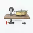 Klädhängare Hanah Home Boruraf175 Valnöt Metall 31x22x14 cm - Möbler - 8681875503197 - 3