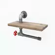 Klädhängare Hanah Home Boruraf175 Valnöt Metall 31x22x14 cm - Möbler - 8681875503197 - 4