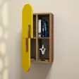 Vägghylla Hanah Home Rose Valnöt Gul Spånskiva 35x60x22 cm - Vägghyllor - 8681875184907 - 3