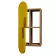 Vägghylla Hanah Home Rose Valnöt Gul Spånskiva 35x60x22 cm - Vägghyllor - 8681875184907 - 1