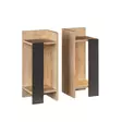Sängbord Hanah Home Elos Ek Antracit Spånskiva 25x60x27 cm - Nattduksbord - 8681875274097 - 2