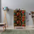 Förvaringsskåp Hanah Home Multibox Sonoma Ek Spånskiva 80x127x36 cm - Skåp och byråer - 8681875404357 - 2