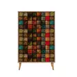 Förvaringsskåp Hanah Home Multibox Sonoma Ek Spånskiva 80x127x36 cm - Skåp och byråer - 8681875404357 - 6