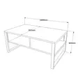 Soffbord Hanah Home Ml34A Furu Spånskiva 100x44,4x59,7 cm - Soffbord - 8683743770557 - 5