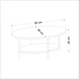 Soffbord Hanah Home Elis Ek Spånskiva 90x36x60 cm - Soffbord - 8683742465867 - 6