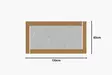 Spegel Hanah Home Pierre Brons Vit Mdf 60x120x2,2 cm - Speglar - 8684282667407 - 5