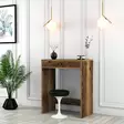 Sminkbord Hanah Home Lizbon Valnöt Spånskiva 70x40x84,7 cm - Toalettbord - 8684282088547 - 3