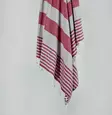 Fouta Mijölnir Grå Röd 100% Bomull Hög Vattenabsorption 100x180 cm - Handdukar - 8683342756747 - 1