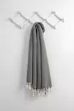 Fouta Mijölnir Svart Honungskaka 100% Bomull 95x190 cm - Handdukar - 8683342757027 - 5
