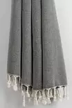 Fouta Mijölnir Svart Honungskaka 100% Bomull 95x190 cm - Handdukar - 8683342757027 - 4