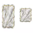 Badrumsmatta Set Mijölnir Grå 100% Polyester Halkfri Antibakteriell Maskintvättbar 50x60 cm & 60x100 cm - Badrumsmattor och våtrumsmattor - 8682870989337 - 1