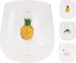 Dricksglas med dekoration 400ml, flamingo/palm/ananas, 3 st - Hushållsprodukter - 8721037371827 - 1
