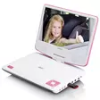 Bärbar 9" DVD-spelare med USB-hörlurar och monteringsfäste Pink - TV-apparater och mediaspelare - 8711902037897 - 1