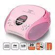 Bärbar FM-radio med CD Pink - Radioapparater - 8711902022107 - 50