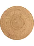 Matta Conceptum 00023A Camel Jute 120x120 cm - Runda mattor - 8683342471497 - 1