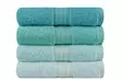 Handduksset (4-pack), sjögrön, ljusgrön, grön, mintgrön, 50 x 90 cm, mjuk, hållbar, absorberande - Handdukar - 8681181729397 - 2