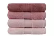 Handduksset (4 st), ljusrosa, puderrosa, dammig rosa, krämfärgad, 50 x 90 cm, mjuk, absorberande, hållbar - Handdukar - 8681181829387 - 2