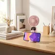 Handfläkt | 90 mm | 6 hastighetsinställning | Rosa - Nedis produkter - 5412810476787 - 44