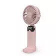 Handfläkt | 90 mm | 6 hastighetsinställning | Rosa - Nedis produkter - 5412810476787 - 40
