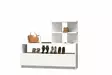 Skoskåp Hanah Home Airy Vit Spånskiva 100x85x29,6 cm - Skoskåp - 8681875036107 - 1