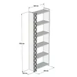 Bokhylla Hanah Home Valnöt Cream Spånskiva 64,6x170x24,2 cm - Bokhyllor - 8681875183467 - 4