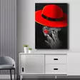 Canvastavla Wallity Röd Grå Svart Canvas Trä 70x100 cm - Tavlor och ramar - 8683743826117 - 3