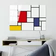 Glastavla Wallity Flerfärgad Glas 70x100 cm - Tavlor och ramar - 8683742114147 - 3