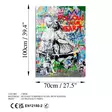 Glastavla Wallity Flerfärgad Glas 70x100 cm - Tavlor och ramar - 8684282137757 - 7