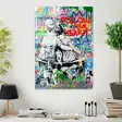 Glastavla Wallity Flerfärgad Glas 70x100 cm - Tavlor och ramar - 8684282137757 - 2