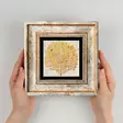 Dekorativ inramad målning, flerfärgad, 20 x 20 cm, hållbar, detaljerad - Tavlor och ramar - 8683743385027 - 4