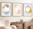 Inramad MDF-tavla Wallity Flerfärgad MDF 50x70 cm 3 Delar - Tavlor och ramar - 8684282338017 - 2