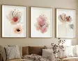 Dekorativ inramad MDF-tavla (3 delar), flerfärgad, 50 x 70 cm (3 delar), hållbar, högkvalitativ - Tavlor och ramar - 8684282340607 - 2
