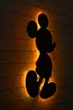 Dekorativ Ledbelysning Wallxpert Mickey Mouse Gul MDF 32x50 cm - Tavlor och ramar - 8682870904637 - 3