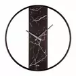 Väggklocka Wallity Demre Black Marble Svart Stål/MDF 62x62 cm - Väggklockor - 8684283520237 - 1