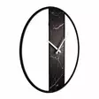 Väggklocka Wallity Demre Black Marble Svart Stål/MDF 62x62 cm - Väggklockor - 8684283520237 - 3