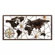Väggdekor Metall Wallxpert World Map Large Flerfärgad Metall 120x60 cm - Dekorationer, prydnadsföremål - 8683743851577 - 1