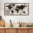 Väggdekor Metall Wallxpert World Map Large Flerfärgad Metall 120x60 cm - Dekorationer, prydnadsföremål - 8683743851577 - 3