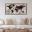 Väggdekor Metall Wallxpert World Map Large Flerfärgad Metall 120x60 cm - Dekorationer, prydnadsföremål - 8683743851577 - 5
