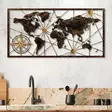Väggdekor Metall Wallxpert World Map Large Flerfärgad Metall 120x60 cm - Dekorationer, prydnadsföremål - 8683743851577 - 2