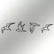 Väggdekor Metall Wallity Zevahir Svart Metall 100x24 cm - Dekorationer, prydnadsföremål - 8683342203197 - 6