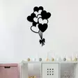 Väggdekor Metall Wallity Balloons Svart Metall 21x35 cm - Dekorationer, prydnadsföremål - 8681875514797 - 2