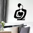 Väggdekor Metall Wallity Love Svart Metall 70x0,15x52 cm - Dekorationer, prydnadsföremål - 8683342204187 - 4