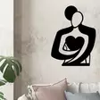 Väggdekor Metall Wallity Love Svart Metall 70x0,15x52 cm - Dekorationer, prydnadsföremål - 8683342204187 - 3