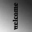 Väggdekor Metall Wallxpert Welcome-5 Svart Metall 18x98 cm - Dekorationer, prydnadsföremål - 8684282418757 - 6