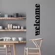 Väggdekor Metall Wallxpert Welcome-5 Svart Metall 18x98 cm - Dekorationer, prydnadsföremål - 8684282418757 - 3